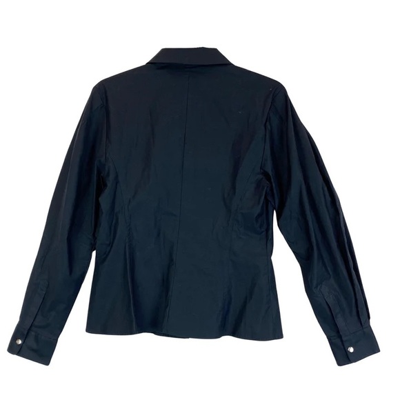 NWT Thakoon Puff Sleeve Shirt Jacket in Navy, Size 4, Small. - Picture 3 of 12